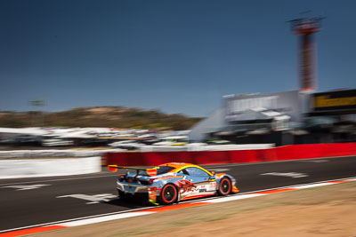 33;33;8-February-2014;Australia;Bathurst;Bathurst-12-Hour;Clearwater-Racing;Craig-Baird;Ferrari-458-Italia-GT3;Hiroshi-Hamaguchi;Matt-Griffin;Mok-Weng-Sun;NSW;New-South-Wales;auto;endurance;motion-blur;motorsport;racing;sky;wide-angle