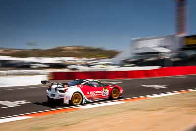 88;8-February-2014;88;Australia;Bathurst;Bathurst-12-Hour;Craig-Lowndes;Ferrari-458-Italia-GT3;John-Bowe;Maranello-Motorsport;Mika-Salo;NSW;New-South-Wales;Peter-Edwards;auto;endurance;motion-blur;motorsport;racing;sky;wide-angle