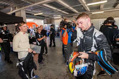 8-February-2014;Australia;Bathurst;Bathurst-12-Hour;Erebus-Motorsport;Erebus-Racing;Maro-Engel;NSW;New-South-Wales;Nico-Bastian;atmosphere;auto;endurance;garage;motorsport;portrait;racing;wide-angle