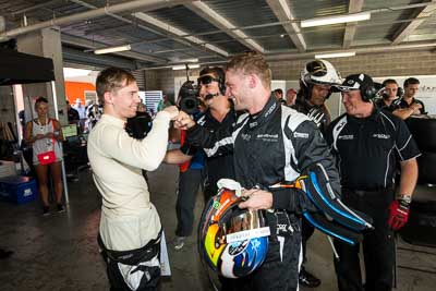 8-February-2014;Australia;Bathurst;Bathurst-12-Hour;Erebus-Motorsport;Erebus-Racing;Maro-Engel;NSW;New-South-Wales;Nico-Bastian;Topshot;atmosphere;auto;endurance;garage;motorsport;portrait;racing;wide-angle