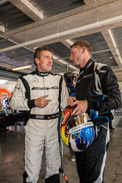 8-February-2014;Australia;Bathurst;Bathurst-12-Hour;Bernd-Schneider;Erebus-Motorsport;Erebus-Racing;Maro-Engel;NSW;New-South-Wales;atmosphere;auto;endurance;garage;motorsport;portrait;racing;wide-angle