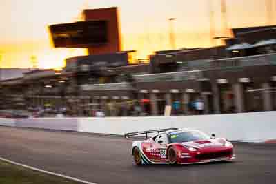 88;88;9-February-2014;Australia;Bathurst;Bathurst-12-Hour;Craig-Lowndes;Ferrari-458-Italia-GT3;John-Bowe;Maranello-Motorsport;Mika-Salo;NSW;New-South-Wales;Peter-Edwards;auto;endurance;motion-blur;motorsport;racing;sunrise;telephoto