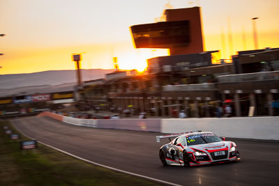 14;14;9-February-2014;Audi-R8-LMS;Australia;Bathurst;Bathurst-12-Hour;Kevin-Gleason;NSW;New-South-Wales;Oliver-Gavin;Richard-Meins;Rob-Huff;Rotek-Racing;auto;endurance;motion-blur;motorsport;racing;sunrise;telephoto