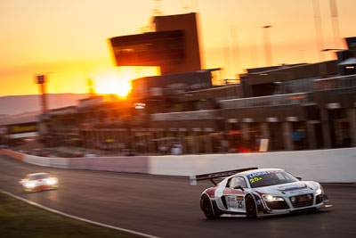 25;25;9-February-2014;Audi-R8-LMS-Ultra;Australia;Bathurst;Bathurst-12-Hour;Eric-Lux;Mark-Patterson;Markus-Winkelhock;NSW;New-South-Wales;United-Autosports;auto;endurance;motion-blur;motorsport;racing;sunrise;telephoto