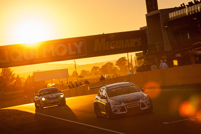 70;70;9-February-2014;Adam-Gowens;Australia;Bathurst;Bathurst-12-Hour;Garry-Jacobson;Grant-Denyer;MARC-Focus-GTC;NSW;New-South-Wales;auto;endurance;motorsport;racing;sunrise;telephoto