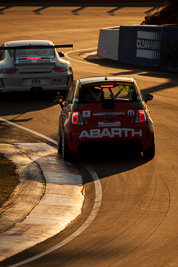 96;9-February-2014;Australia;Bathurst;Bathurst-12-Hour;Fiat-Abarth-500;Fiat-Abarth-Motorsport;Gregory-Hede;Luke-Youlden;Mike-Sinclair;NSW;New-South-Wales;Paul-Gover;auto;endurance;motorsport;racing;super-telephoto