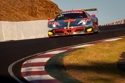 33;33;9-February-2014;Australia;Bathurst;Bathurst-12-Hour;Clearwater-Racing;Craig-Baird;Ferrari-458-Italia-GT3;Hiroshi-Hamaguchi;Matt-Griffin;Mok-Weng-Sun;NSW;New-South-Wales;auto;endurance;motorsport;racing;super-telephoto