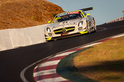 84;9-February-2014;Australia;Bathurst;Bathurst-12-Hour;HTP-Motorsport;Harold-Primat;Maximilian-Buhk;Mercedes‒Benz-SLS-AMG-GT3;NSW;New-South-Wales;Thomas-Jaeger;Thomas-Jäger;auto;endurance;motorsport;racing;super-telephoto