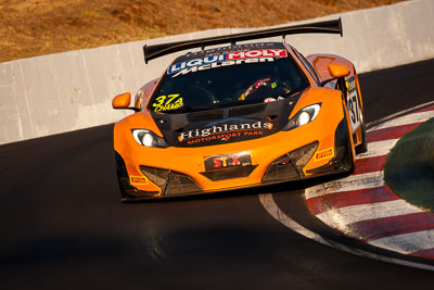 37;37;9-February-2014;Andrew-Kirkaldy;Australia;Bathurst;Bathurst-12-Hour;Klark-Quinn;McLaren-MP4‒12C;NSW;New-South-Wales;Shane-Van-Gisbergen;Tony-Quinn;VIP-Racing;auto;endurance;motorsport;racing;super-telephoto