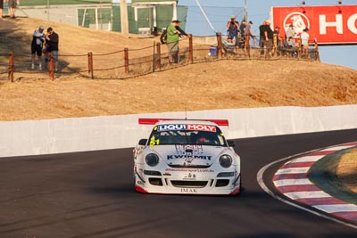 51;51;9-February-2014;Andrew-MacPherson;Australia;Bathurst;Bathurst-12-Hour;Ben-Porter;Garth-Walden;IMAKKWIKMIT;NSW;New-South-Wales;Porsche-911-GT3-Cup-S;auto;endurance;motorsport;racing;telephoto