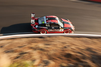 4;4;9-February-2014;Australia;Bathurst;Bathurst-12-Hour;Ben-Barker;Earl-Bamber;Grove-Motorsport;NSW;New-South-Wales;Porsche-997-GT3-Cup;Stephen-Grove;auto;endurance;motion-blur;motorsport;racing;wide-angle