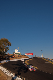 35;35;9-February-2014;Aaron-Zerefos;Andrew-Fisher;Australia;Bathurst;Bathurst-12-Hour;Indiran-Padayachee;NSW;New-South-Wales;Porsche-997-GT3-Cup;Ric-Shaw;SennheiserRentcorp-ForkliftsFiji-Water;auto;endurance;motorsport;racing;sky;sun;wide-angle