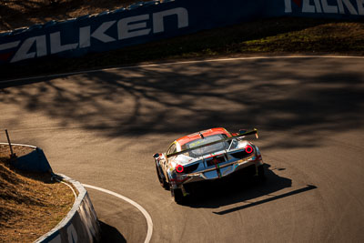 33;33;9-February-2014;Australia;Bathurst;Bathurst-12-Hour;Clearwater-Racing;Craig-Baird;Ferrari-458-Italia-GT3;Hiroshi-Hamaguchi;Matt-Griffin;Mok-Weng-Sun;NSW;New-South-Wales;auto;endurance;motorsport;racing;telephoto