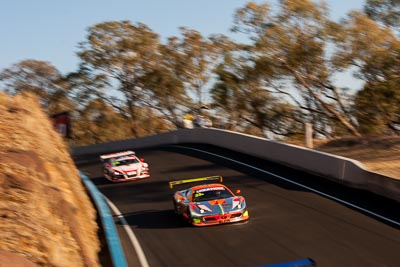 33;33;9-February-2014;Australia;Bathurst;Bathurst-12-Hour;Clearwater-Racing;Craig-Baird;Ferrari-458-Italia-GT3;Hiroshi-Hamaguchi;Matt-Griffin;Mok-Weng-Sun;NSW;New-South-Wales;auto;endurance;motion-blur;motorsport;racing;telephoto