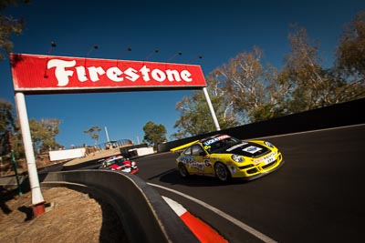 6;6;9-February-2014;Australia;Bathurst;Bathurst-12-Hour;Garth-Duffy;Michael-Hector;NSW;New-South-Wales;Porsche-997-GT3-Cup;Richard-Gartner;SAFE‒T‒STOP;Stewart-Kostera;auto;endurance;motorsport;racing;wide-angle