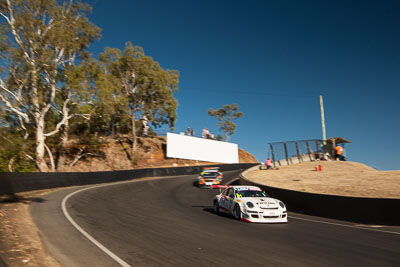 51;51;9-February-2014;Andrew-MacPherson;Australia;Bathurst;Bathurst-12-Hour;Ben-Porter;Garth-Walden;IMAKKWIKMIT;NSW;New-South-Wales;Porsche-911-GT3-Cup-S;auto;endurance;motorsport;racing;sky;wide-angle