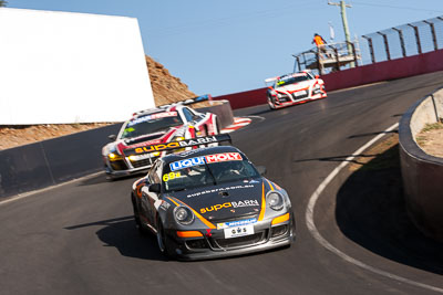 69;69;9-February-2014;Australia;Bathurst;Bathurst-12-Hour;James-Koundouris;Max-Twigg;NSW;New-South-Wales;Porsche-911-GT3-Cup-S;Steve-Owen;Supabarn-Supermarkets;Theo-Koundouris;auto;endurance;motorsport;racing;telephoto