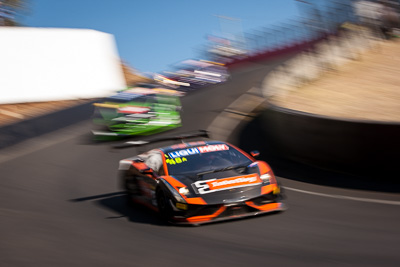 48;48;9-February-2014;Australia;Bathurst;Bathurst-12-Hour;Dale-Wood;Gallardo-LP560‒4;Justin-McMillan;M-Motorsport;NSW;New-South-Wales;Ross-Lilley;Steve-Richards;auto;endurance;motion-blur;motorsport;racing;telephoto