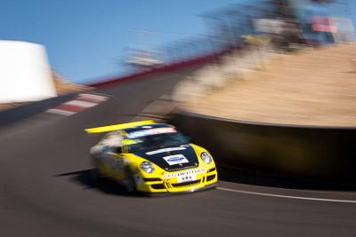 6;6;9-February-2014;Australia;Bathurst;Bathurst-12-Hour;Garth-Duffy;Michael-Hector;NSW;New-South-Wales;Porsche-997-GT3-Cup;Richard-Gartner;SAFE‒T‒STOP;Stewart-Kostera;auto;endurance;motion-blur;motorsport;racing;telephoto