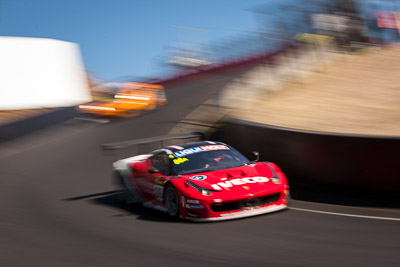 88;88;9-February-2014;Australia;Bathurst;Bathurst-12-Hour;Craig-Lowndes;Ferrari-458-Italia-GT3;John-Bowe;Maranello-Motorsport;Mika-Salo;NSW;New-South-Wales;Peter-Edwards;auto;endurance;motion-blur;motorsport;racing;telephoto