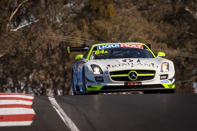 84;9-February-2014;Australia;Bathurst;Bathurst-12-Hour;HTP-Motorsport;Harold-Primat;Maximilian-Buhk;Mercedes‒Benz-SLS-AMG-GT3;NSW;New-South-Wales;Thomas-Jaeger;Thomas-Jäger;auto;endurance;motorsport;racing;super-telephoto