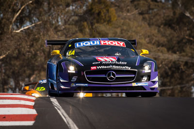 1;1;9-February-2014;Australia;Bathurst;Bathurst-12-Hour;Bernd-Schneider;Erebus-Motorsport;Erebus-Racing;Maro-Engel;Mercedes‒Benz-SLS-AMG-GT3;NSW;New-South-Wales;Nico-Bastian;Topshot;auto;endurance;motorsport;racing;super-telephoto