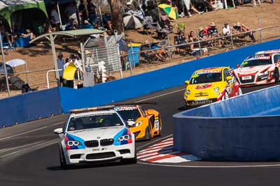 9-February-2014;Australia;Bathurst;Bathurst-12-Hour;NSW;New-South-Wales;Safety-Car;Topshot;atmosphere;auto;endurance;motorsport;racing;super-telephoto