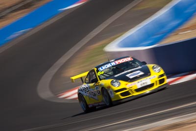 6;6;9-February-2014;Australia;Bathurst;Bathurst-12-Hour;Garth-Duffy;Michael-Hector;NSW;New-South-Wales;Porsche-997-GT3-Cup;Richard-Gartner;SAFE‒T‒STOP;Stewart-Kostera;auto;endurance;motion-blur;motorsport;racing;super-telephoto