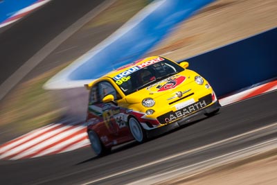 -96;9-February-2014;Australia;Bathurst;Bathurst-12-Hour;Fiat-Abarth-500;Fiat-Abarth-Motorsport;Gregory-Hede;Luke-Youlden;Mike-Sinclair;NSW;New-South-Wales;Paul-Gover;auto;endurance;motion-blur;motorsport;racing;super-telephoto