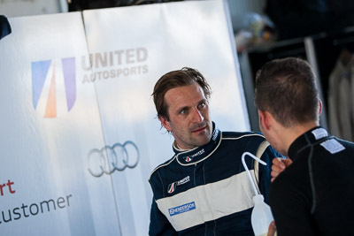 9-February-2014;Australia;Bathurst;Bathurst-12-Hour;Markus-Winkelhock;NSW;New-South-Wales;United-Autosports;atmosphere;auto;endurance;garage;motorsport;portrait;racing;telephoto