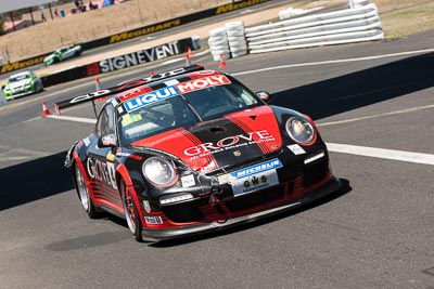 4;4;9-February-2014;Australia;Bathurst;Bathurst-12-Hour;Ben-Barker;Earl-Bamber;Grove-Motorsport;NSW;New-South-Wales;Porsche-997-GT3-Cup;Stephen-Grove;auto;endurance;motorsport;racing;telephoto