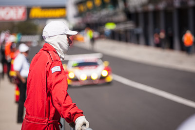 9-February-2014;Australia;Bathurst;Bathurst-12-Hour;Fireman;NSW;New-South-Wales;atmosphere;auto;endurance;fire-marshal;motorsport;pitlane;portrait;racing;telephoto