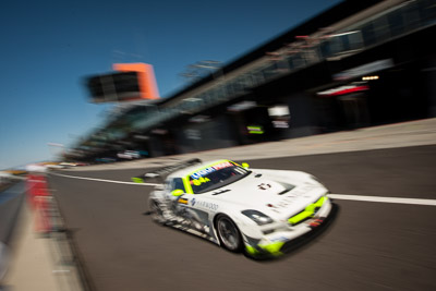 84;9-February-2014;Australia;Bathurst;Bathurst-12-Hour;HTP-Motorsport;Harold-Primat;Maximilian-Buhk;Mercedes‒Benz-SLS-AMG-GT3;NSW;New-South-Wales;Thomas-Jaeger;Thomas-Jäger;auto;endurance;motion-blur;motorsport;racing;wide-angle