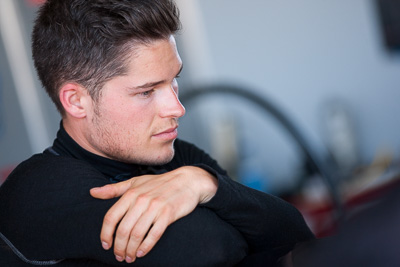 9-February-2014;Australia;Bathurst;Bathurst-12-Hour;Christopher-Mies;NSW;Network-ClothingHallmarc;New-South-Wales;atmosphere;auto;endurance;garage;motorsport;portrait;racing;telephoto