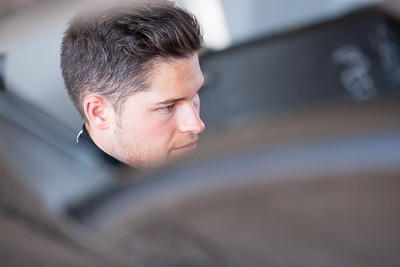 9-February-2014;Australia;Bathurst;Bathurst-12-Hour;Christopher-Mies;NSW;Network-ClothingHallmarc;New-South-Wales;atmosphere;auto;endurance;garage;motorsport;portrait;racing;telephoto