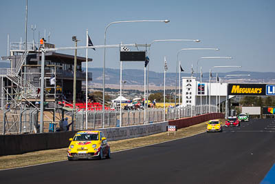 96;9-February-2014;Australia;Bathurst;Bathurst-12-Hour;Fiat-Abarth-500;Fiat-Abarth-Motorsport;Gregory-Hede;Luke-Youlden;Mike-Sinclair;NSW;New-South-Wales;Paul-Gover;auto;endurance;motorsport;racing;telephoto