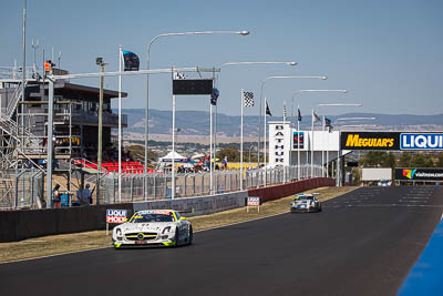 84;9-February-2014;Australia;Bathurst;Bathurst-12-Hour;HTP-Motorsport;Harold-Primat;Maximilian-Buhk;Mercedes‒Benz-SLS-AMG-GT3;NSW;New-South-Wales;Thomas-Jaeger;Thomas-Jäger;auto;endurance;motorsport;racing;telephoto