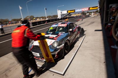 19;19;9-February-2014;Australia;Bathurst;Bathurst-12-Hour;Damien-Flack;NSW;New-South-Wales;Porsche-997-GT3-Cup;Rob-Smith;Rosche-Visper;Shane-Smollen;Topshot;auto;endurance;motion-blur;motorsport;racing;wide-angle