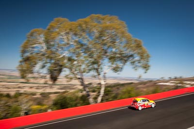 96;9-February-2014;Australia;Bathurst;Bathurst-12-Hour;Fiat-Abarth-500;Fiat-Abarth-Motorsport;Gregory-Hede;Luke-Youlden;Mike-Sinclair;NSW;New-South-Wales;Paul-Gover;auto;endurance;motion-blur;motorsport;racing;sky;wide-angle