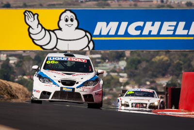 66;9-February-2014;Australia;Bathurst;Bathurst-12-Hour;Danny-Stutterd;Guy-Stewart;Michael-Driver;Motorsport-Services;NSW;New-South-Wales;Seat-Leon-Supercopa;auto;endurance;motorsport;racing;super-telephoto