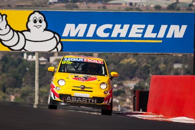 95;9-February-2014;Australia;Bathurst;Bathurst-12-Hour;Clyde-Campbell;Fiat-Abarth-500;Fiat-Abarth-Motorsport;Joshua-Dowling;NSW;New-South-Wales;Paul-Stokell;Toby-Hagon;auto;endurance;motorsport;racing;super-telephoto