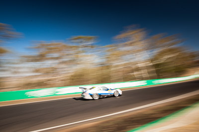 67;67;9-February-2014;Australia;Bathurst;Bathurst-12-Hour;Jeff-Lowrey;Jonathan-Venter;Motorsport-Services;NSW;New-South-Wales;Porsche-997-GT3-Cup;Tony-Richards;auto;endurance;motion-blur;motorsport;racing;sky;wide-angle