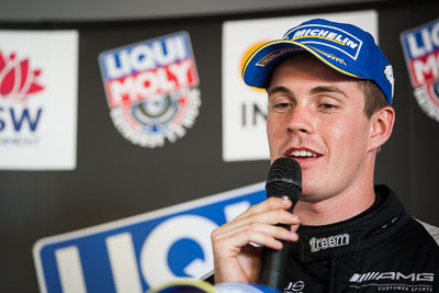 9-February-2014;Australia;Bathurst;Bathurst-12-Hour;Erebus-Motorsport;Erebus-Racing;Jack-LeBrocq;NSW;New-South-Wales;atmosphere;auto;endurance;interview;media-centre;motorsport;portrait;press-conference;racing;telephoto