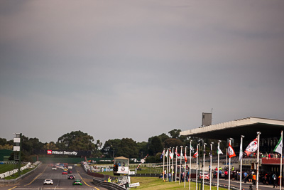 29-March-2014;AGT;Australia;Australian-GT-Championship;Grand-Tourer;Sandown-Raceway;Shannons-Nationals;Victoria;atmosphere;race-start;telephoto