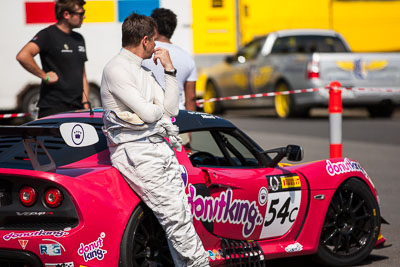 54;30-March-2014;54;AGT;Australia;Australian-GT-Championship;Donut-King;Grand-Tourer;Lotus-Exige-Cup-R;Mark-OConnor;Sandown-Raceway;Shannons-Nationals;Tony-Alford;Victoria;atmosphere;telephoto