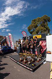 30-March-2014;AGT;Australia;Australian-GT-Championship;Grand-Tourer;Mark-OConnor;Sandown-Raceway;Shannons-Nationals;Tony-Alford;Victoria;atmosphere;fisheye;podium;sky