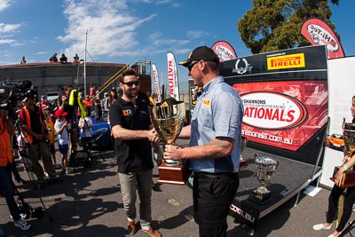 30-March-2014;AGT;Australia;Australian-GT-Championship;Grand-Tourer;Liam-Talbot;Rod-Salmon;Sandown-Raceway;Shannons-Nationals;Swirk;Victoria;atmosphere;fisheye;podium