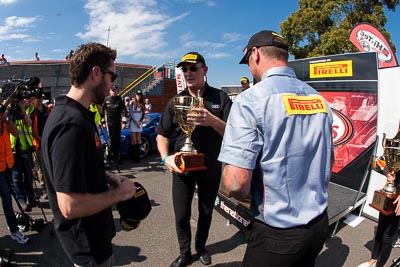 30-March-2014;AGT;Australia;Australian-GT-Championship;Grand-Tourer;Liam-Talbot;Rod-Salmon;Sandown-Raceway;Shannons-Nationals;Swirk;Victoria;atmosphere;fisheye;podium