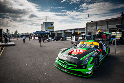 36;30-March-2014;36;AGT;Australia;Australian-GT-Championship;Erebus-Motorsport;Erebus-Racing;Grand-Tourer;Mercedes‒Benz-SLS-AMG-GT3;Richard-Muscat;Sandown-Raceway;Shannons-Nationals;Victoria;atmosphere;sky;wide-angle