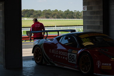 88;30-March-2014;88;AGT;Australia;Australian-GT-Championship;Ferrari-458-Italia-GT3;Grand-Tourer;IL-Bello-Rosso-Maranello-Motorsport;John-Bowe;Maranello-Motorsport;Peter-Edwards;Sandown-Raceway;Shannons-Nationals;Victoria;atmosphere;telephoto